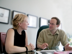 Meeting with entrepreneur Meeting scene